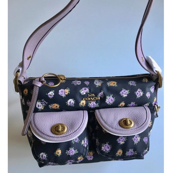 COACH 596 VINTAGE ROSE CARGO SHOULDER BAG NWT